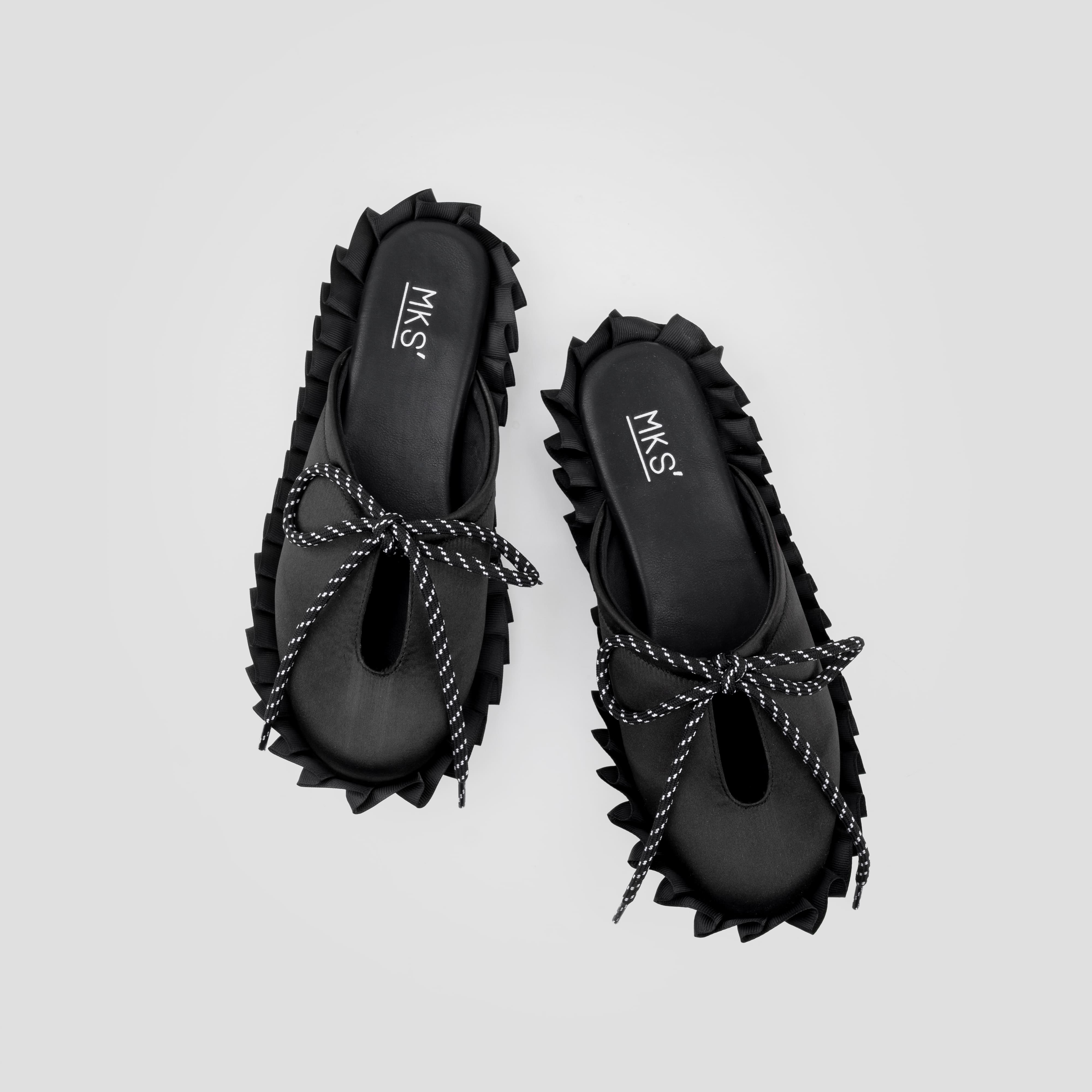 MKS♡ MKS Victo Sandal Black - MKS SHOES
